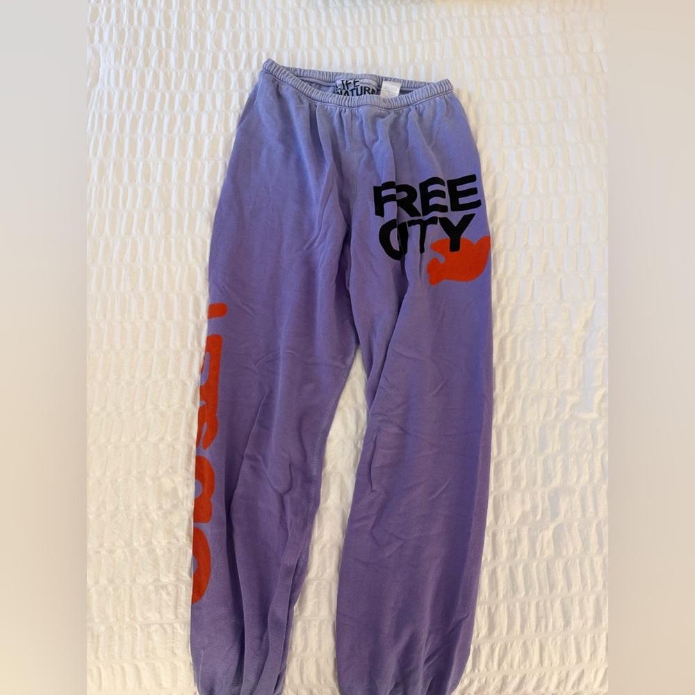FreeCity Sweatpants - Purple and Orange